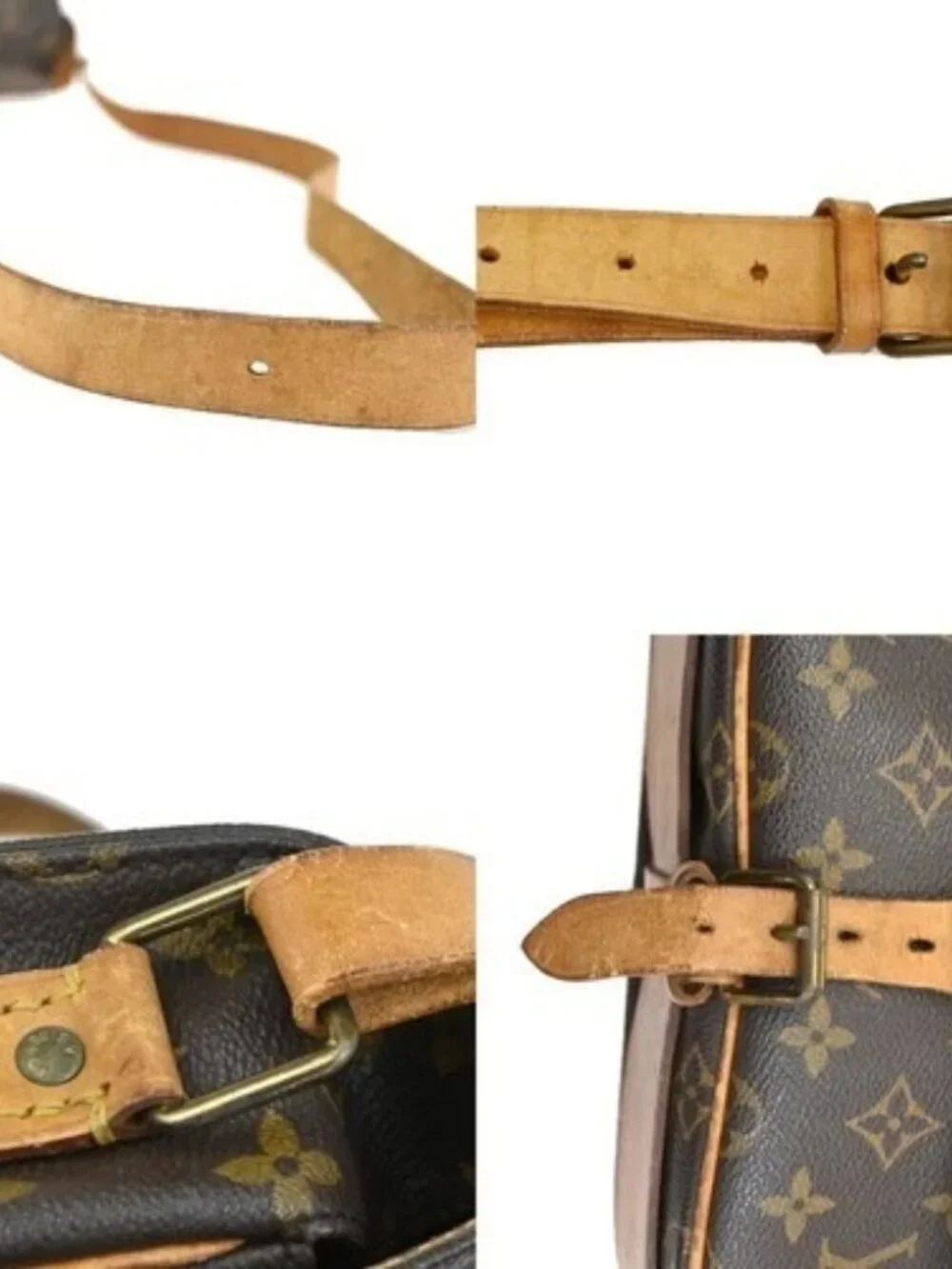 LOUIS VUITTON Cartouchiere MM Shoulder Bag Monogram Leather Brown M51253 32TA563